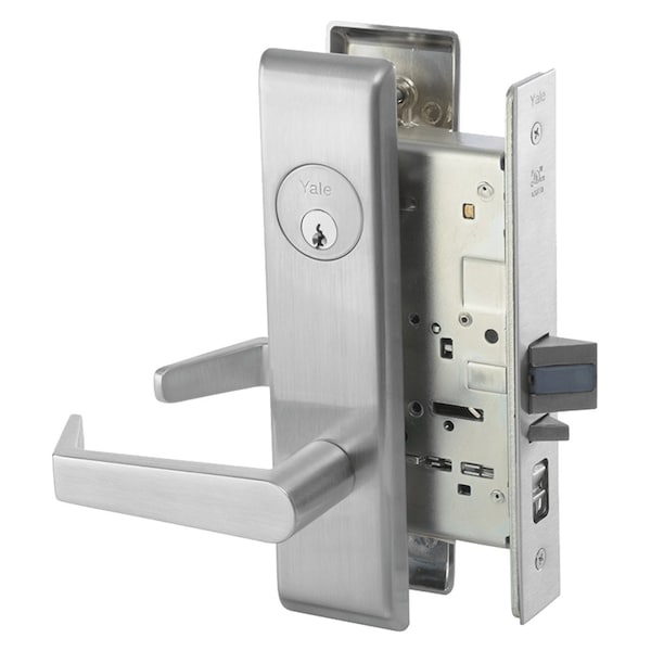 Yale Mortise Classroom Lock, AUCN Trim, Satin Chrome AUCN8808FL 626 - main